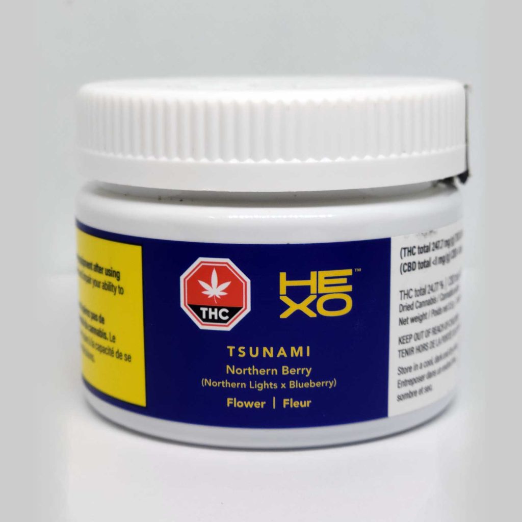 hexo tsunami northern berry cannabis review 1