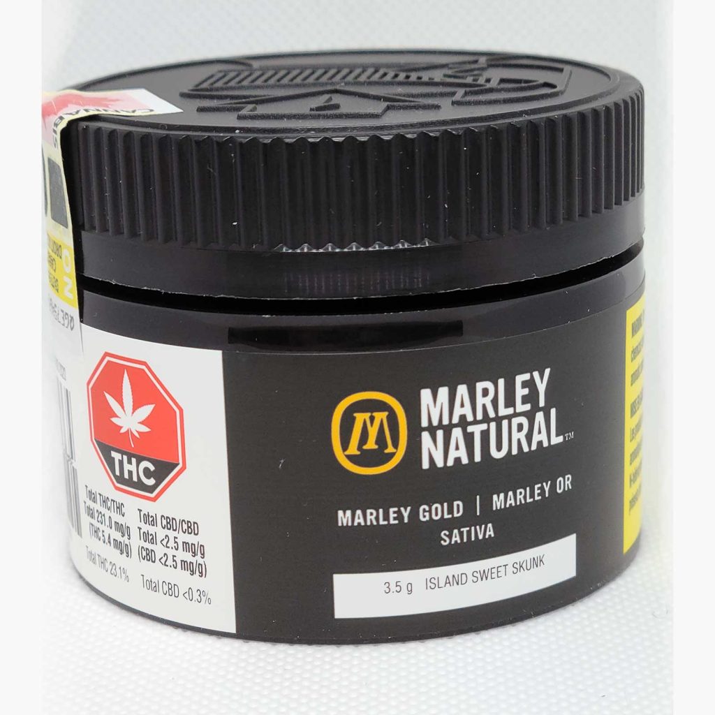 marley natural marley gold island sweet sknunk cannabis review 1
