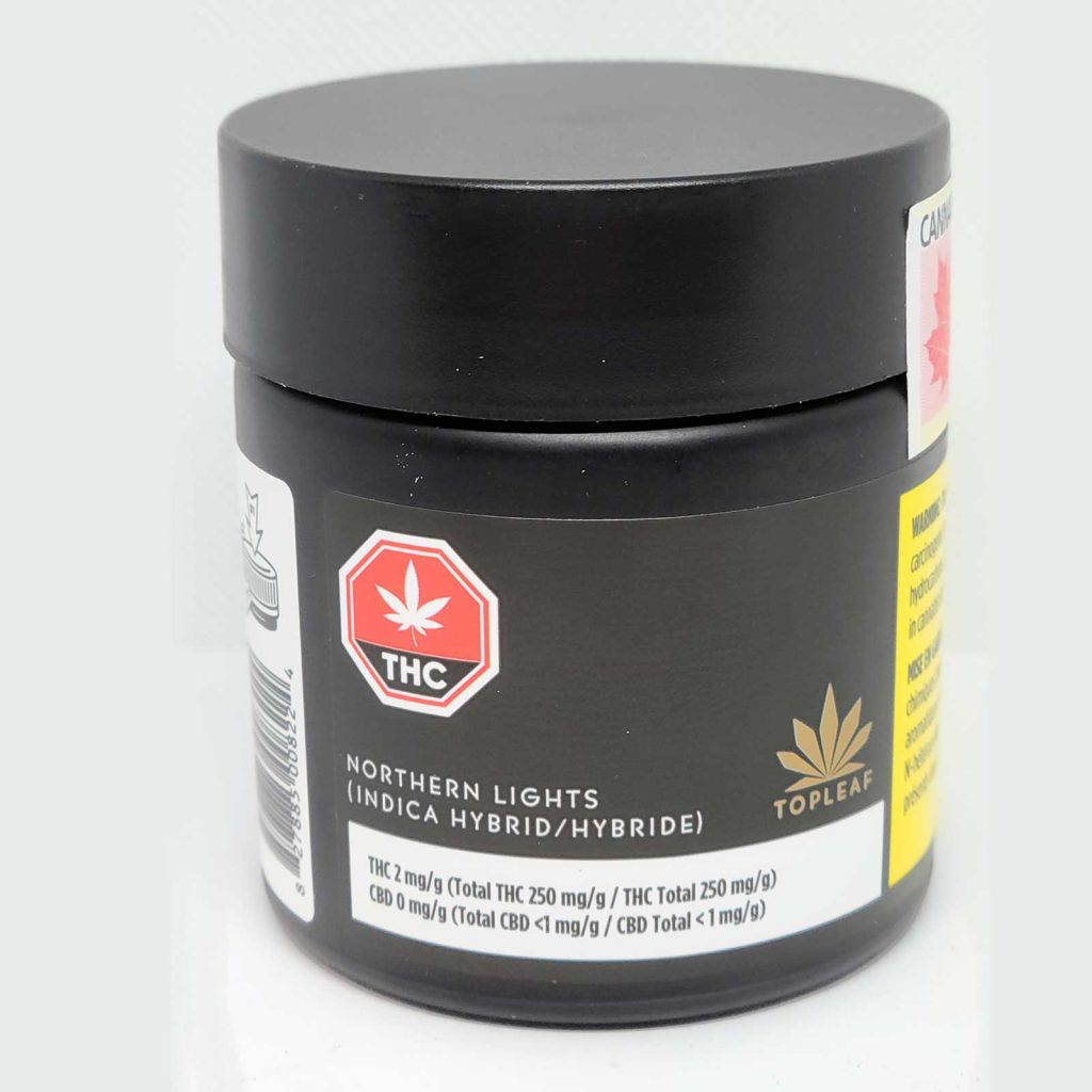 top leaf northern lights cannabis review 1