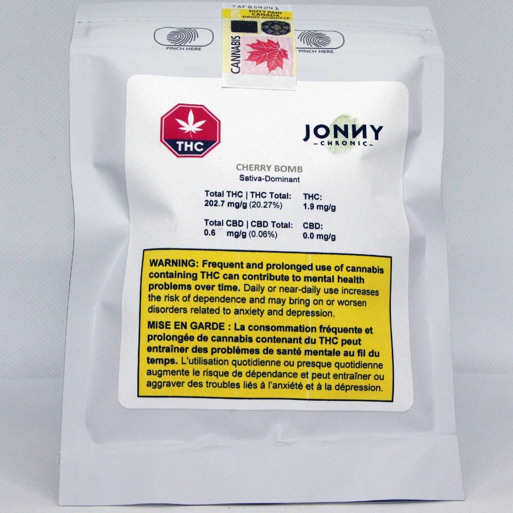 jonny chronic cherry bomb cannabis review photos 1