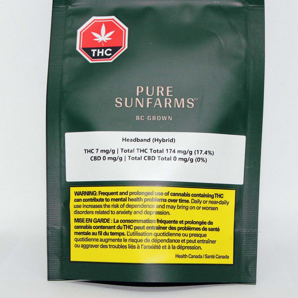 pure sunfarms headband review cannabis photos 1