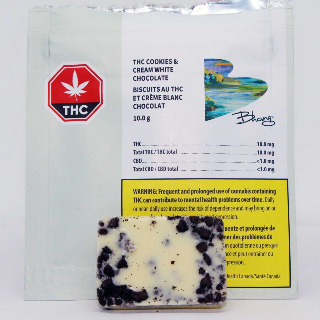 bhang thc cookies and cream chocolate review 3