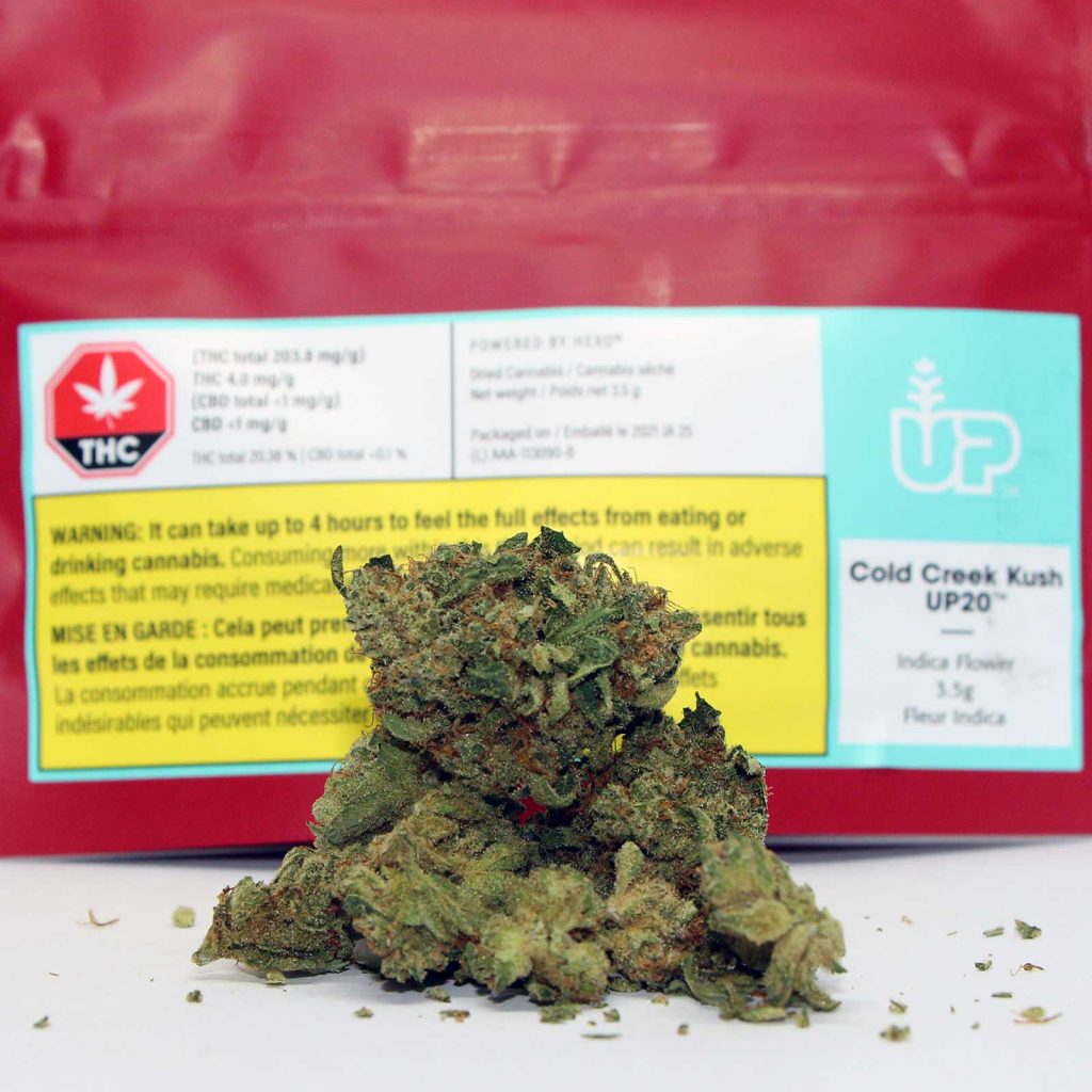 up cannabis cold creek kush up20 review photos 2 cannibros
