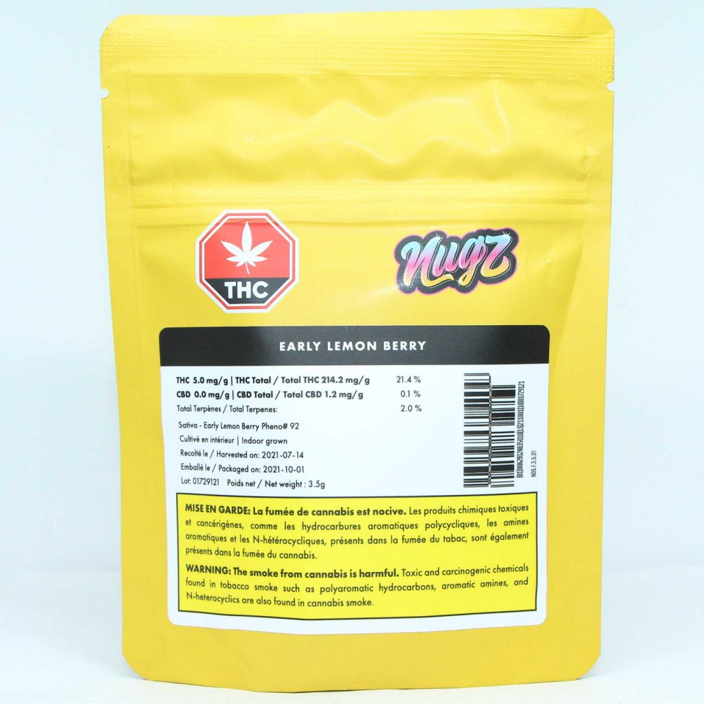 nugz early lemon berry review cannabis photos 1 cannibros