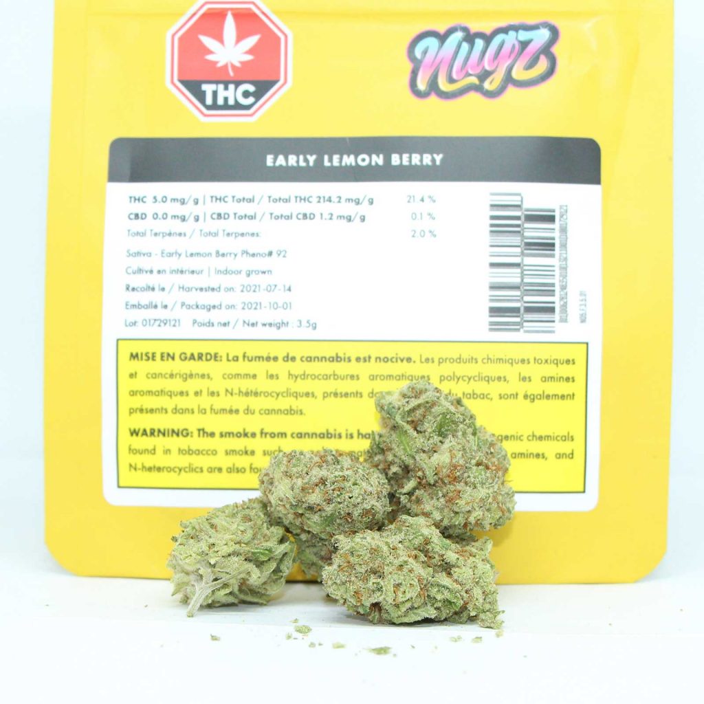 nugz early lemon berry review cannabis photos 2 cannibros