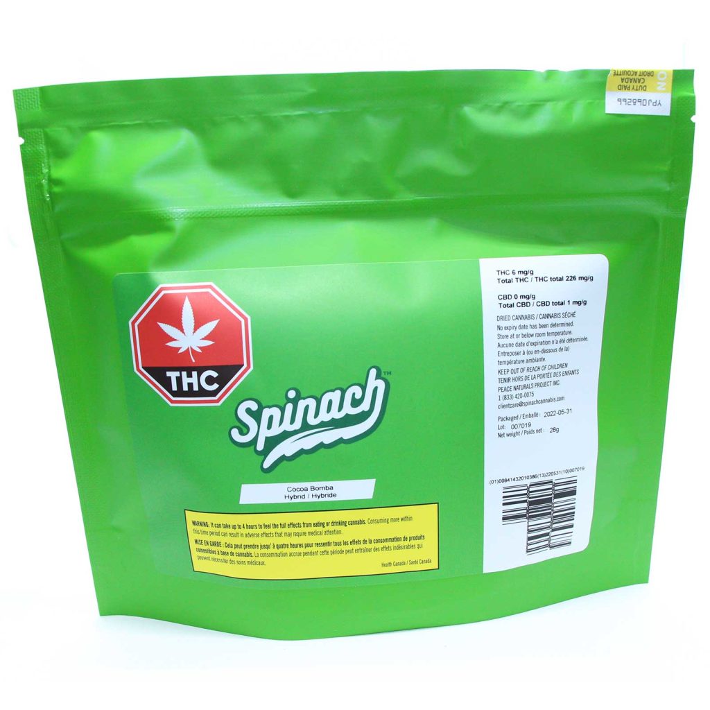 spinach cocoa bomba review cannabis photos 1 merry jade