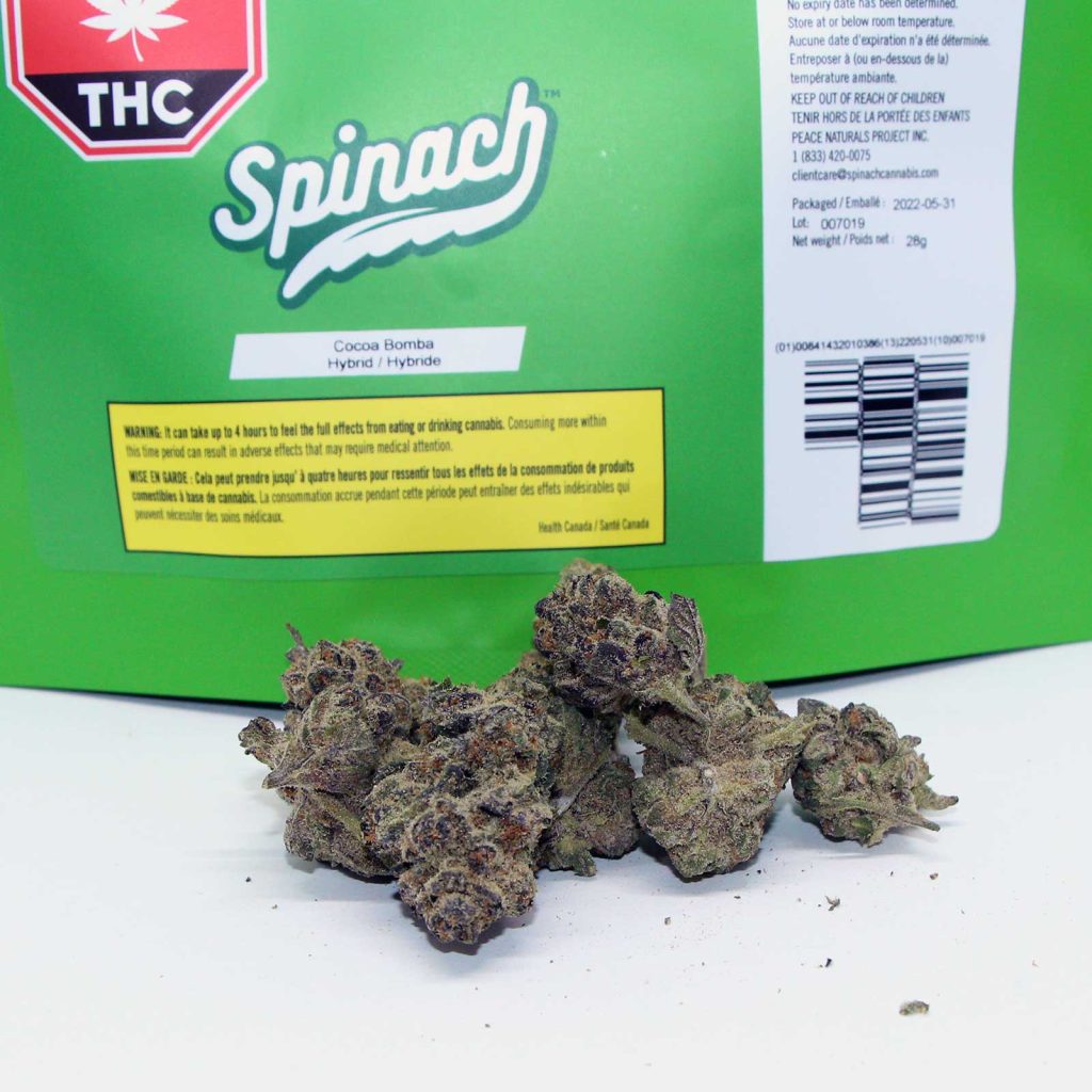 spinach cocoa bomba review cannabis photos 2 merry jade