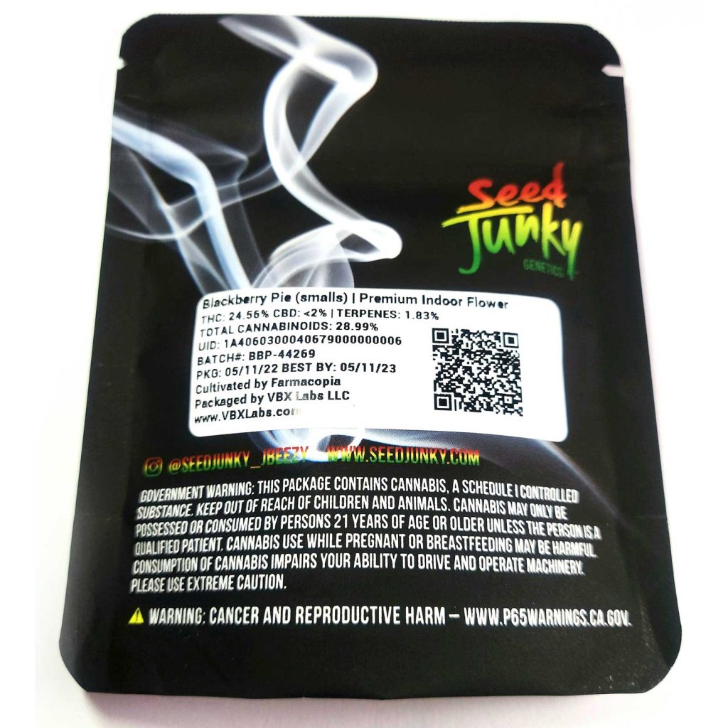 seed junky genetics blackberry pie review photos cannabis photos 2 merry jade