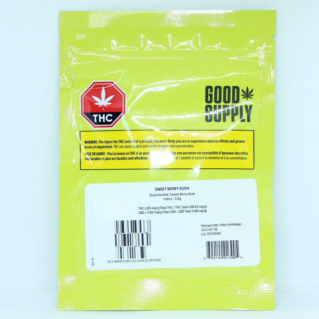 good supply sweet berry kush review cannabis photos 1 merry jade