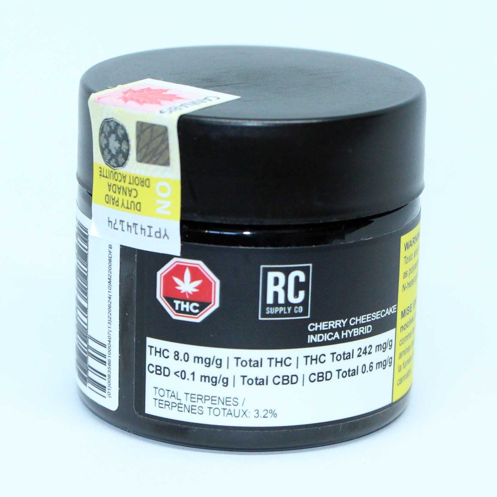 rc supply co cherry cheesecake review cannabis photos 1 merry jade