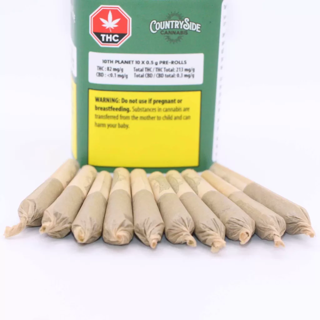 countryside cannabis 10th planet pre rolls review photos 4 merry jade