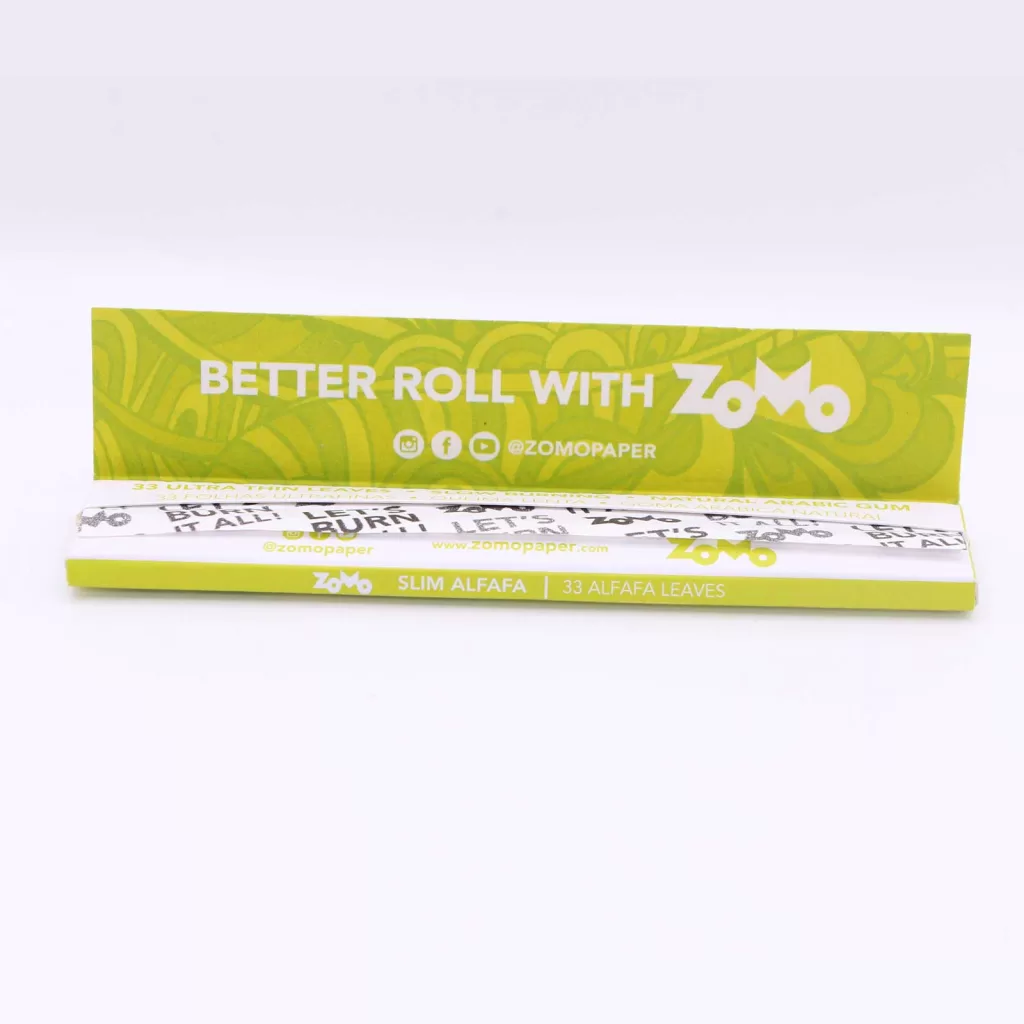 zomo king size slime alfafa rolling papers review 2 merry jade