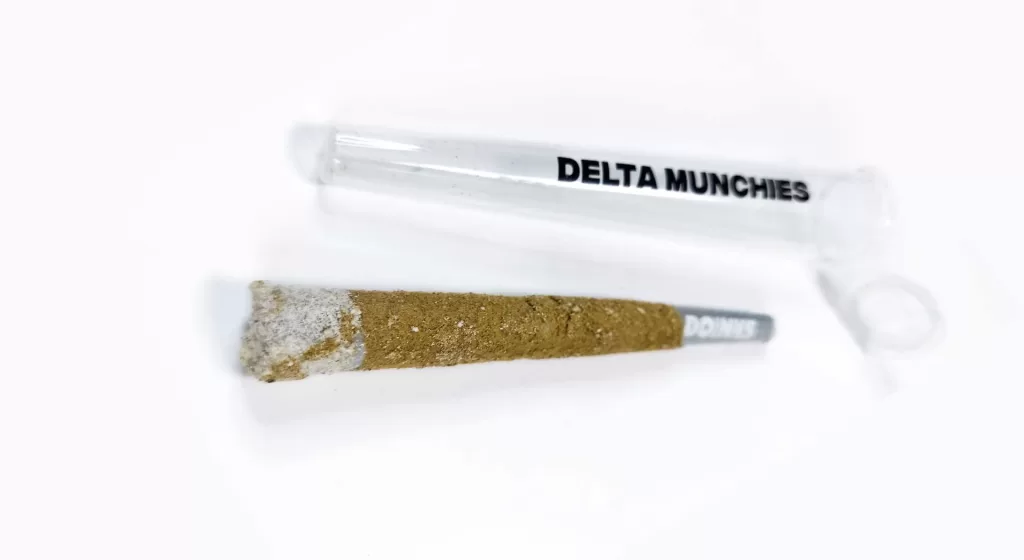 delta munchies double doinks glazed donut pre rolls review 5 merry jade