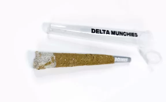 delta munchies double doinks glazed donut pre rolls review 5 merry jade